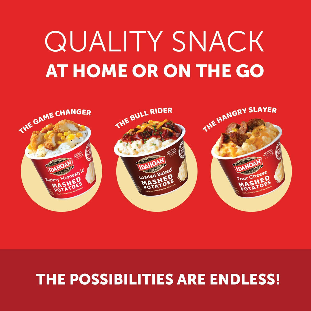 Idahoan cups ready to serve as a versatile side.