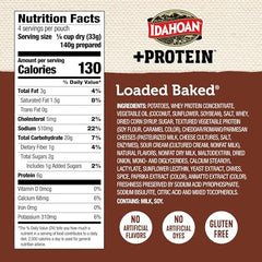Idahoan Loaded Baked +Protein mashed potatoes serving bowl ready to eat.