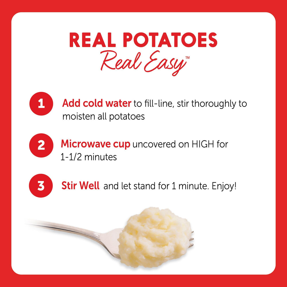 Idahoan microwave-ready cups enable fast, easy prep.