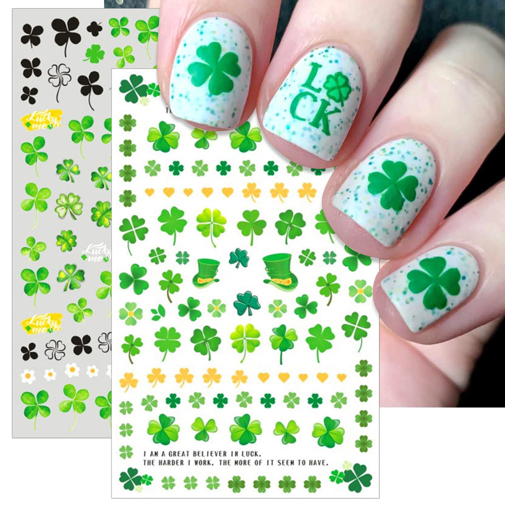 IDDFEVE Patrick's Day nail stickers deliver salon-like shine with simple topcoat
