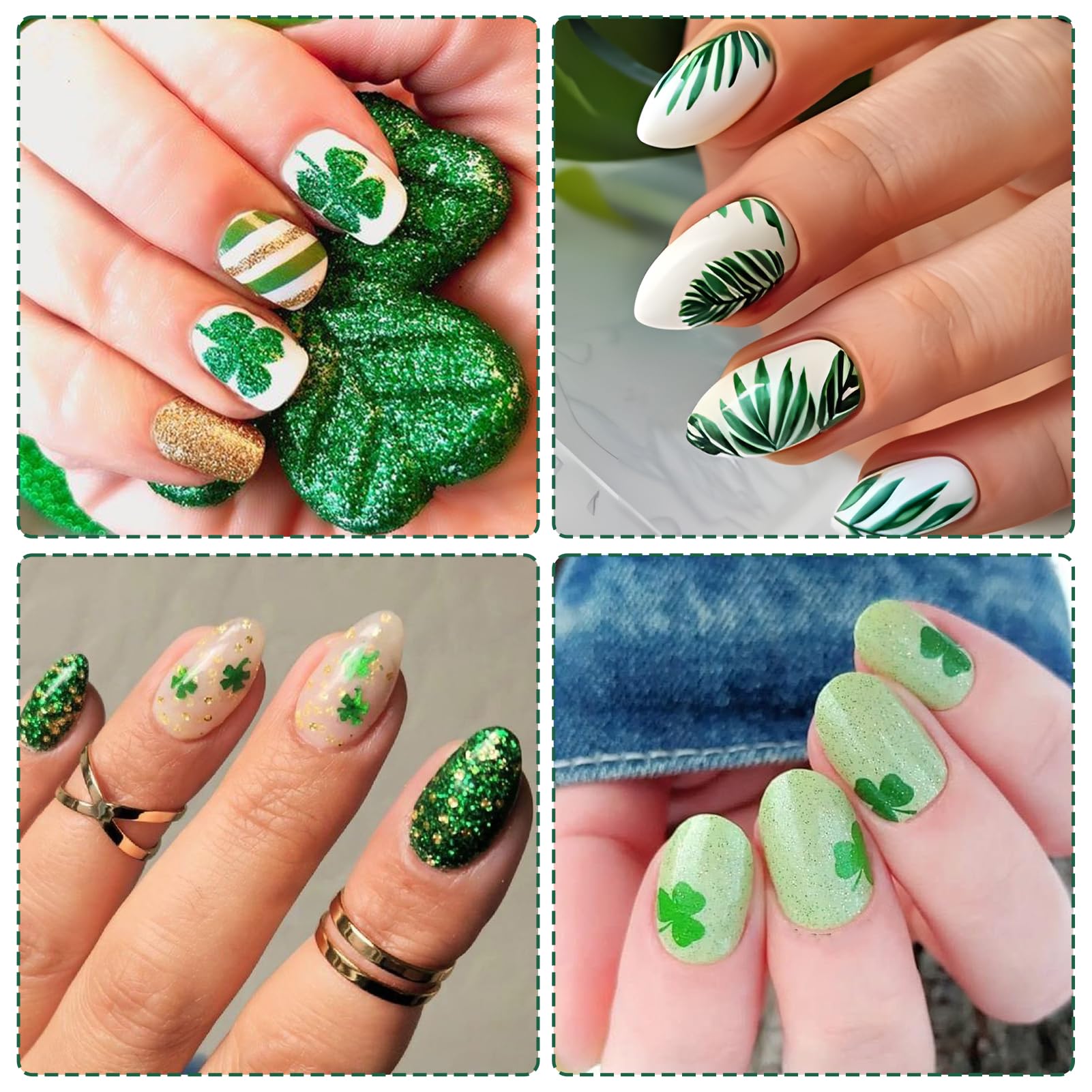 IDDFEVE five-sheet set enables versatile shamrock designs for nails and accessories