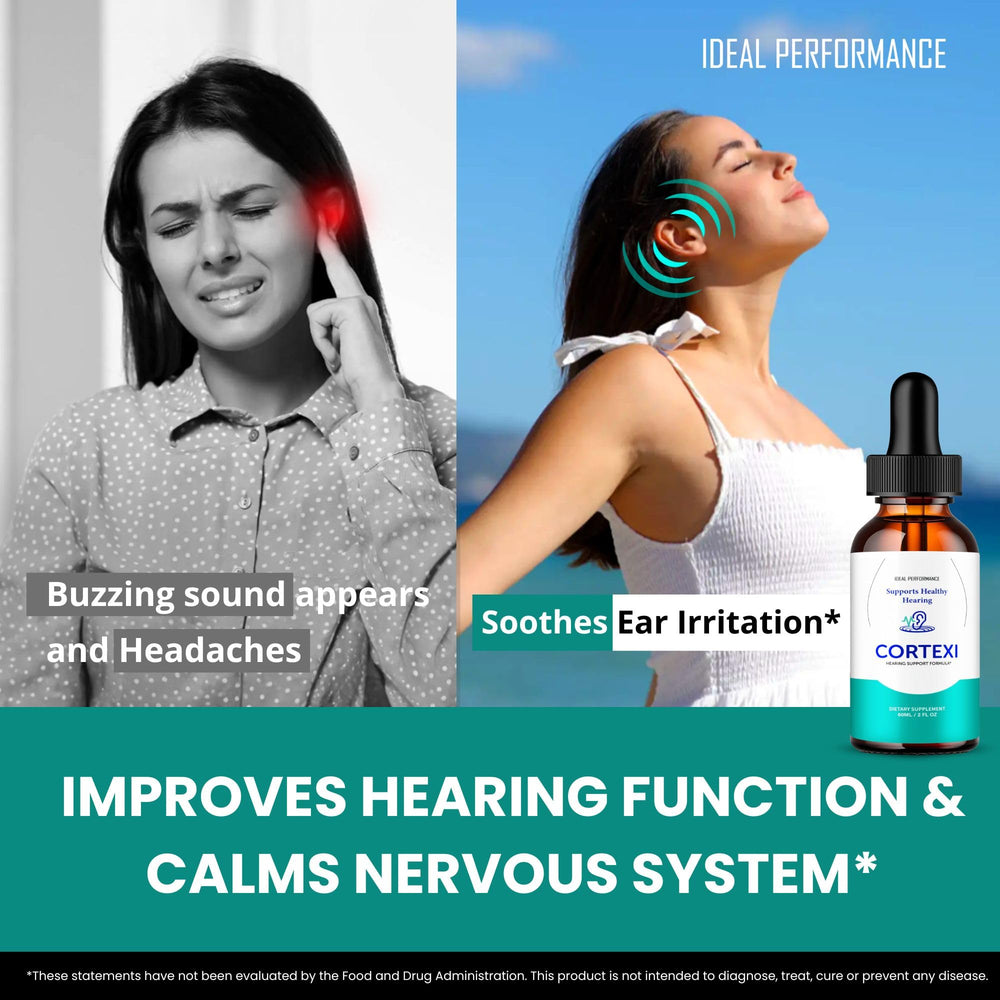 IDEAL PERFORMANCE Cortexi drops support healthy hearing in realistic listening situations.