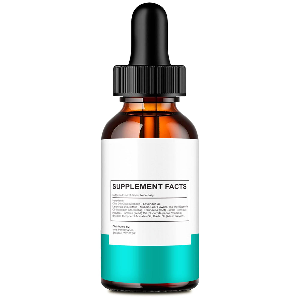 IDEAL PERFORMANCE Cortexi hearing support liquid drops ready for convenient dosing.
