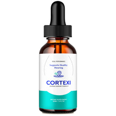 IDEAL PERFORMANCE Cortexi tinnitus drops bottle front view for everyday use.
