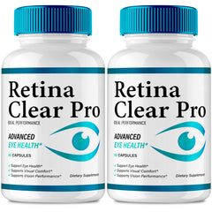 IDEAL PERFORMANCE Retina Clear bottle pour for easy daily dosing and visible wellness support.