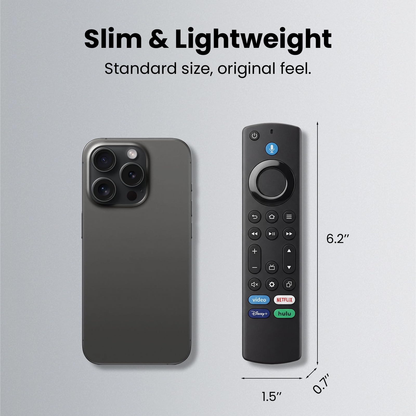 IDGPUW replacement remote broad TV compatibility with voice control