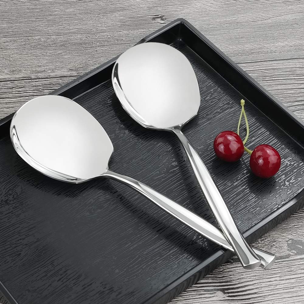 Idomy stainless steel spoons close-up showing durable construction