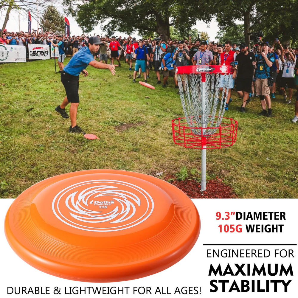 iDotha disc on the park lawn supports fun exercise for all ages.