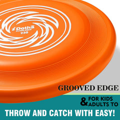 iDotha competition disc in a backyard setting offering easy grip and control.