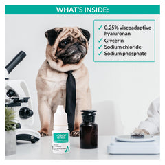 Sterile 10 mL I-DROP VET PLUS bottle labeled for veterinary use.