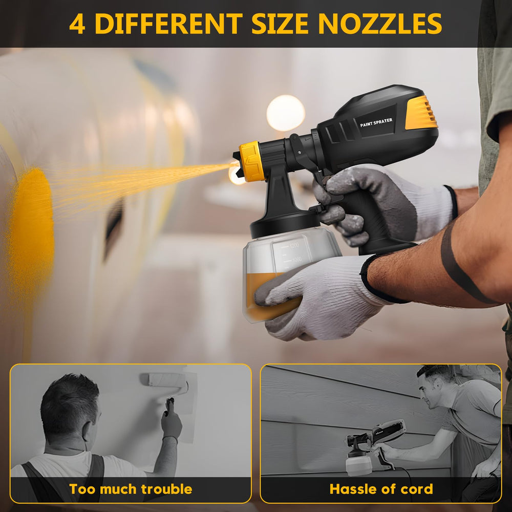 IEBUDA spray patterns for horizontal, vertical, and circular tasks.