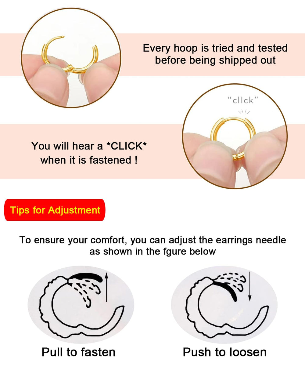 iejsbhrp hinged-design earrings open and snap closed with ease.