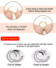 iejsbhrp hinged-design earrings open and snap closed with ease.