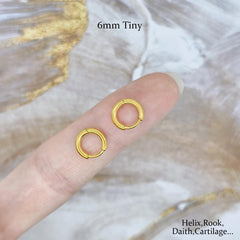 iejsbhrp hypoallergenic 14k gold plated hoops keep sensitive ears safe.