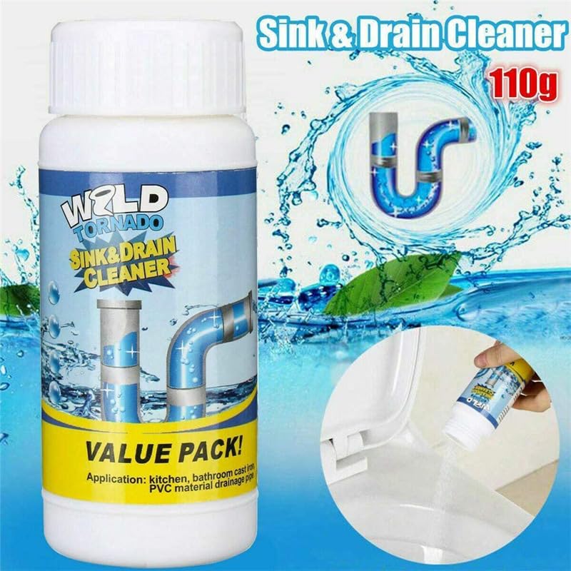 iekufes Wild Tornado foaming action cleans bathroom drains with powerful bubbles