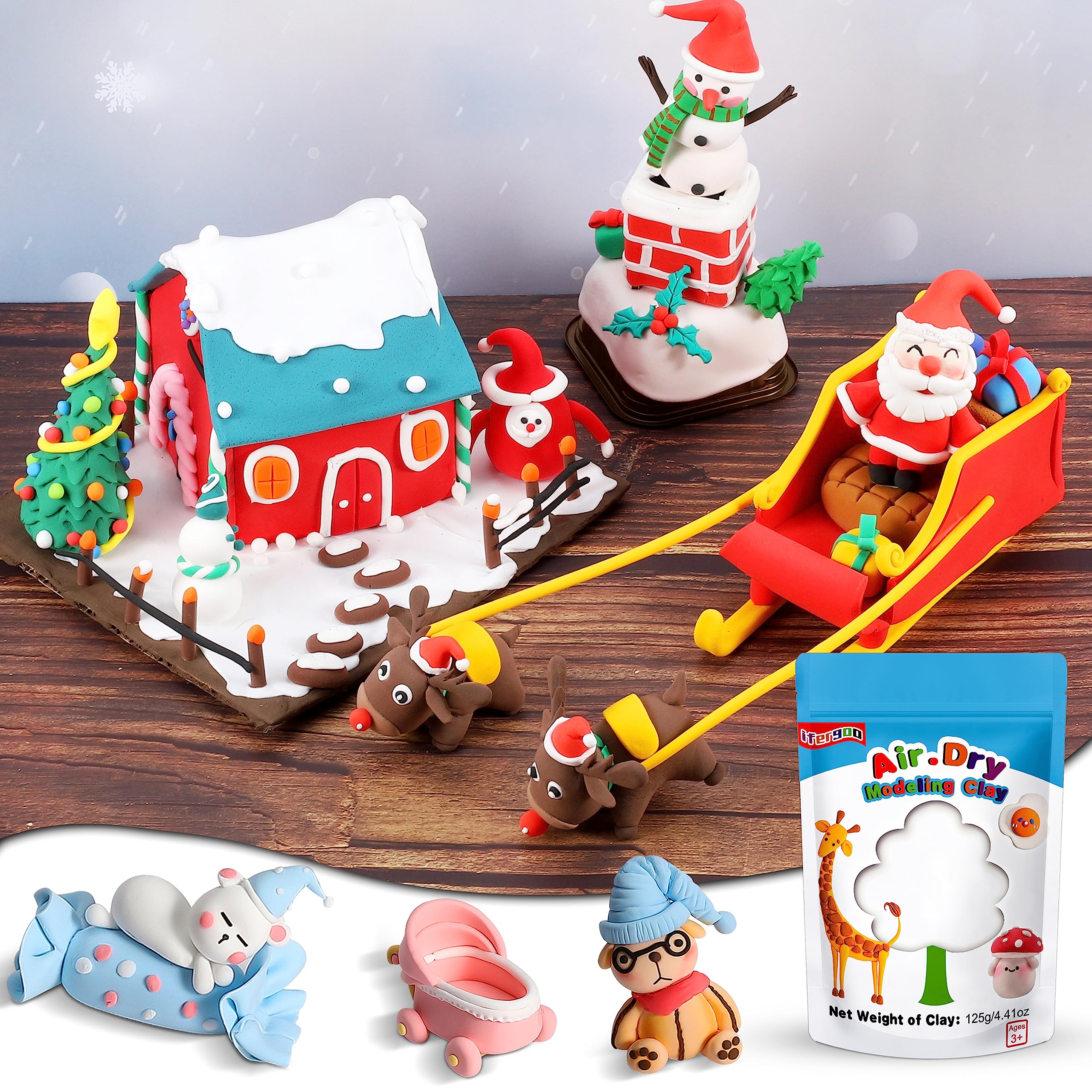 ifergoo no baking needed, convenient at-home crafting