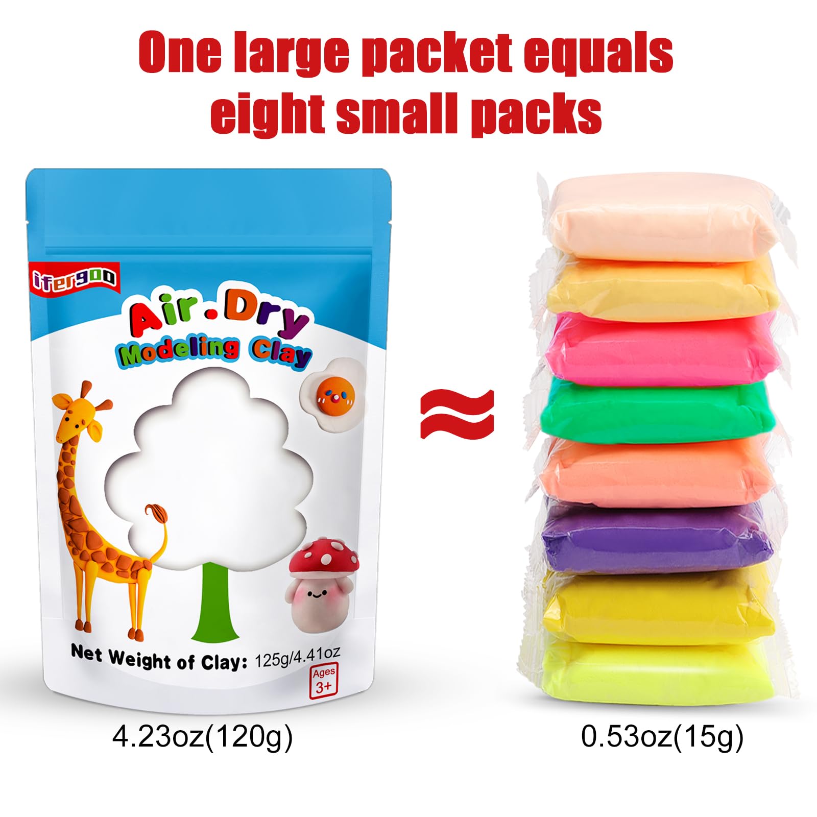 ifergoo sculpting tools included for easy kids' projects