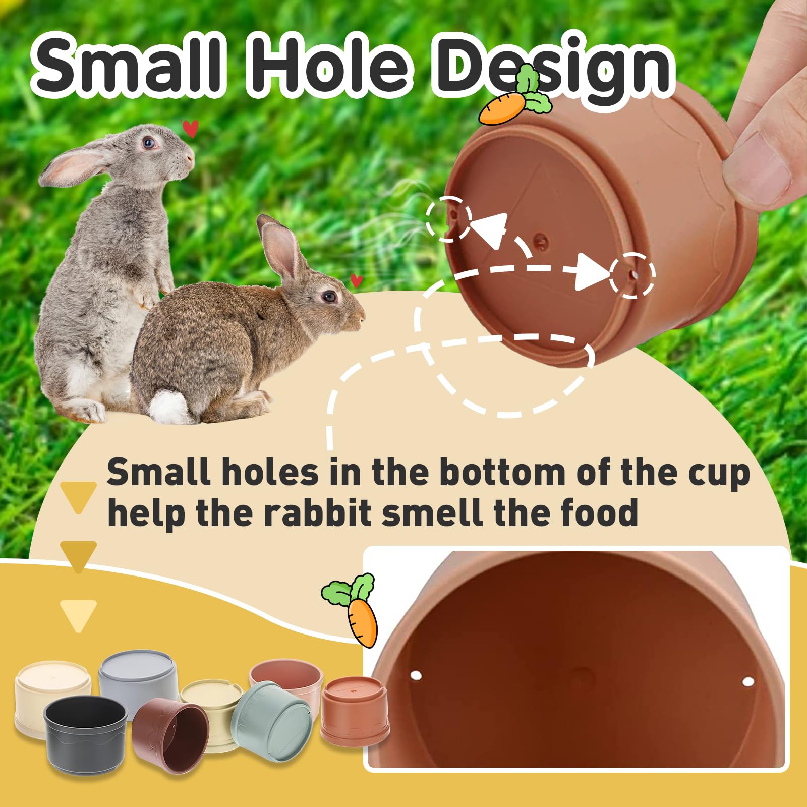 Iffitya slow-feeding cups encourage longer engagement during snack time