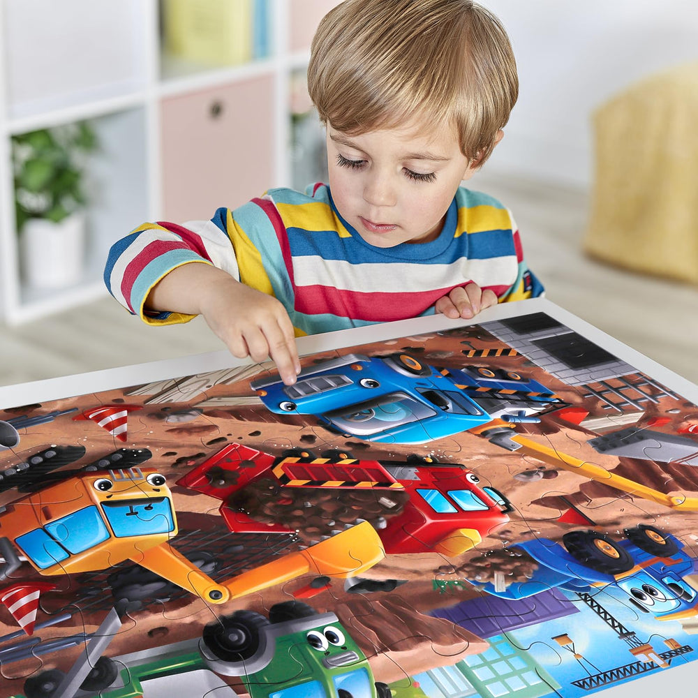IFLOVE durable cardboard puzzle withstands frequent handling during playtime.