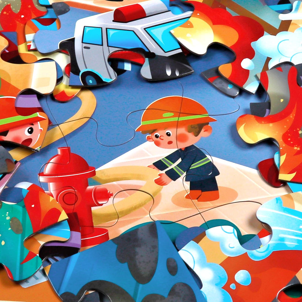 IFLOVE firefighter figure closeup – durable pieces for little hands.
