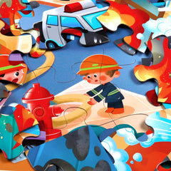 IFLOVE firefighter figure closeup – durable pieces for little hands.