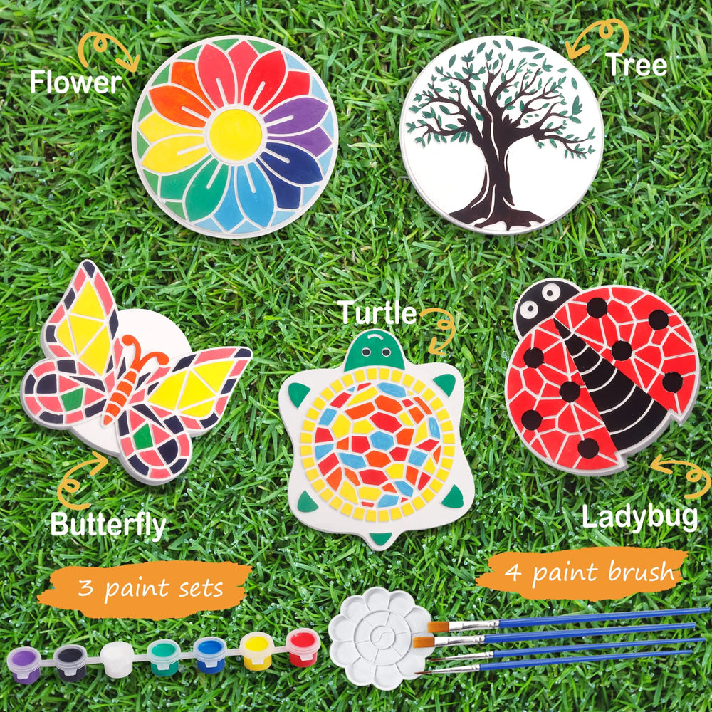 IFLOVE Paint Your Own Stepping Stone Butterfly stone, ideal for bright garden art