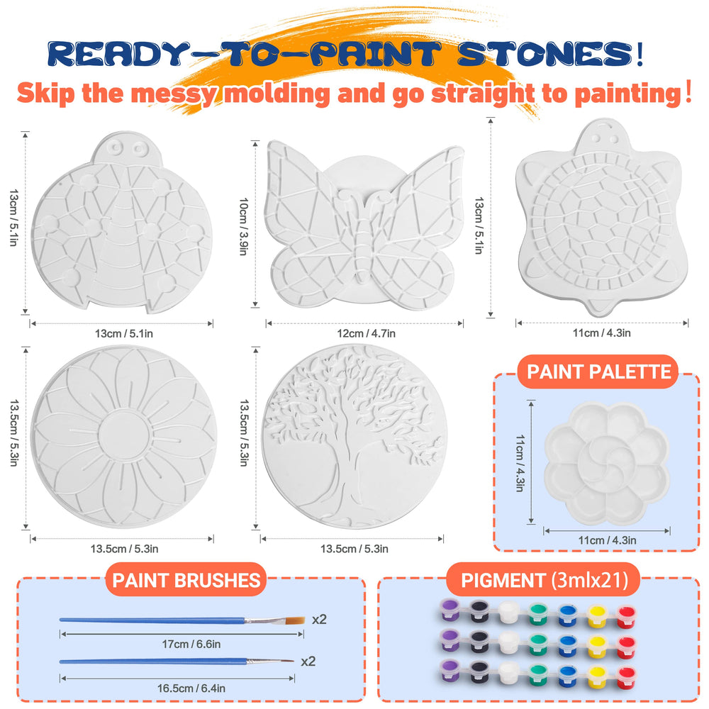 IFLOVE Paint Your Own Stepping Stone Turtle stone, great for outdoor décor