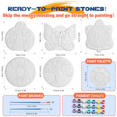 IFLOVE Paint Your Own Stepping Stone Turtle stone, great for outdoor décor
