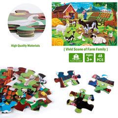 IFLOVE jumbo puzzle pieces—non-toxic inks ensure safe, vibrant visuals and easy wipe-cleaning.