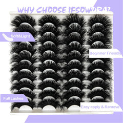 IFSOWDRA Mink Lashes cat-eye pack for special occasions.