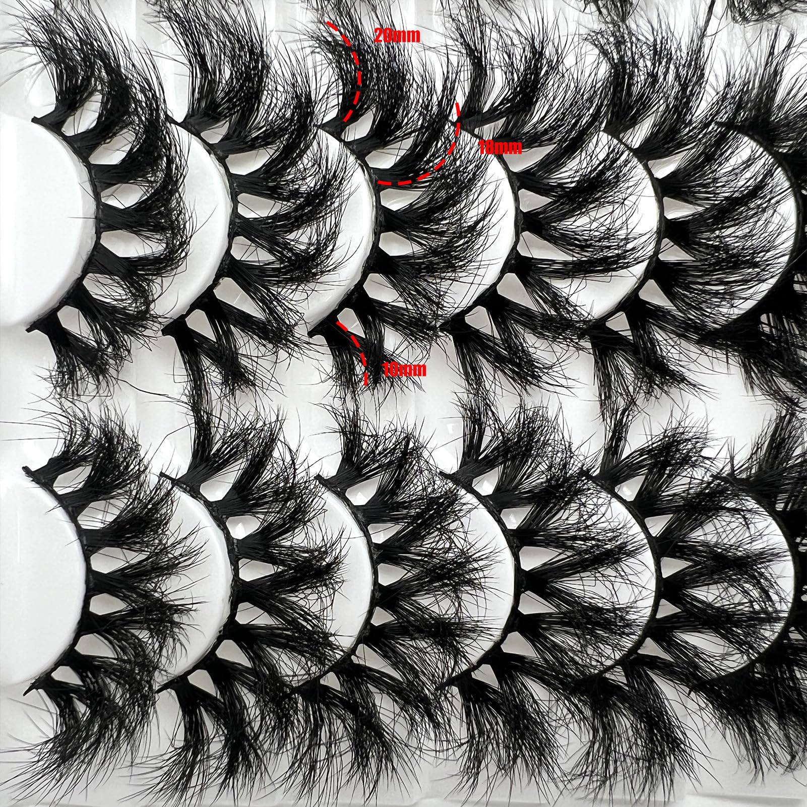 IFSOWDRA mink lashes strip long-lasting 25mm for all-day wear.