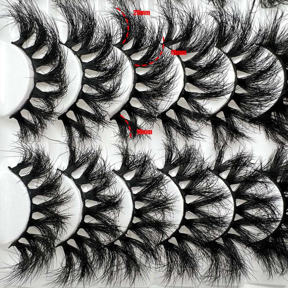 IFSOWDRA mink lashes strip long-lasting 25mm for all-day wear.