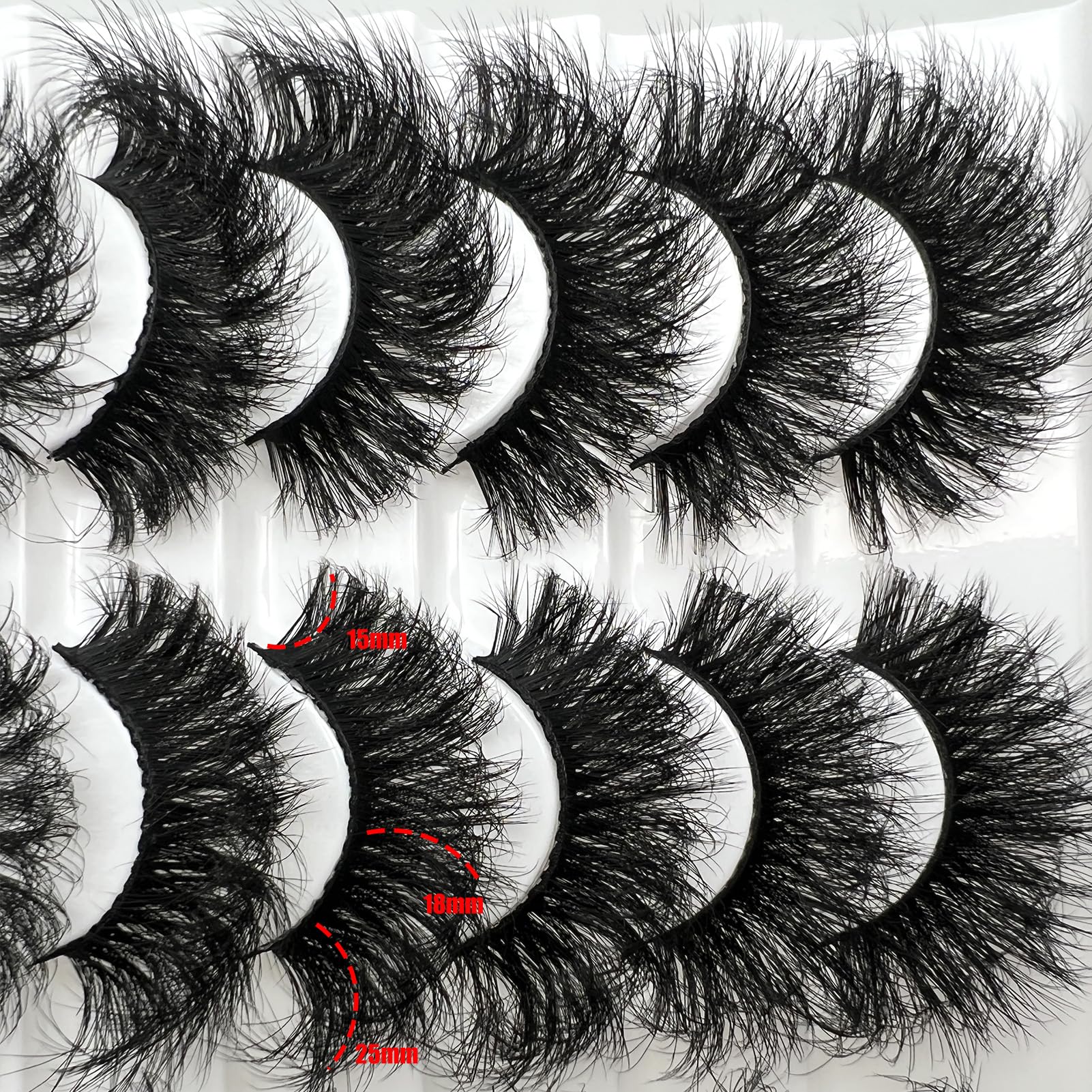IFSOWDRA mink lashes strip natural look 25mm for everyday wear.