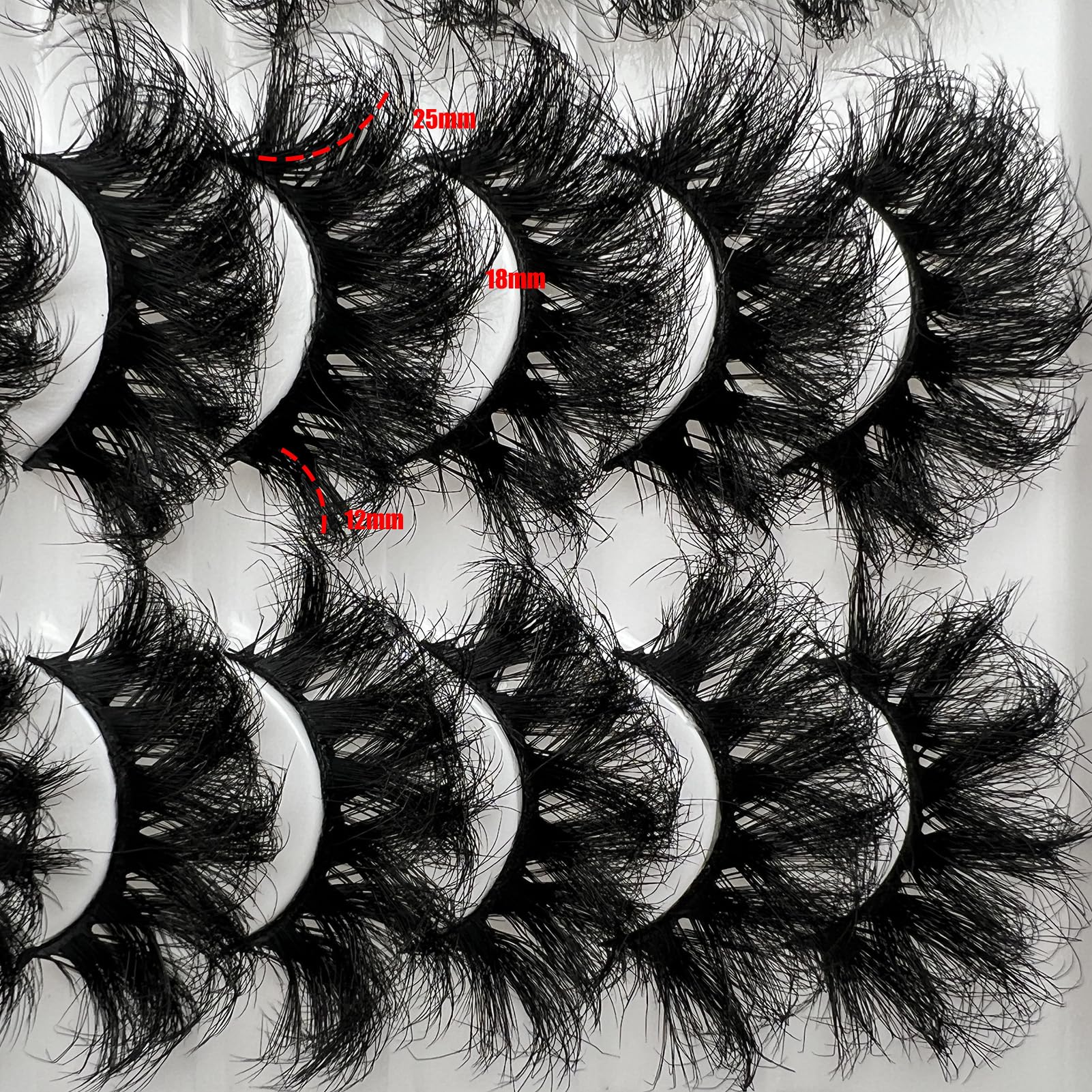IFSOWDRA mink lashes strip soft cotton band for easy shaping and comfort.