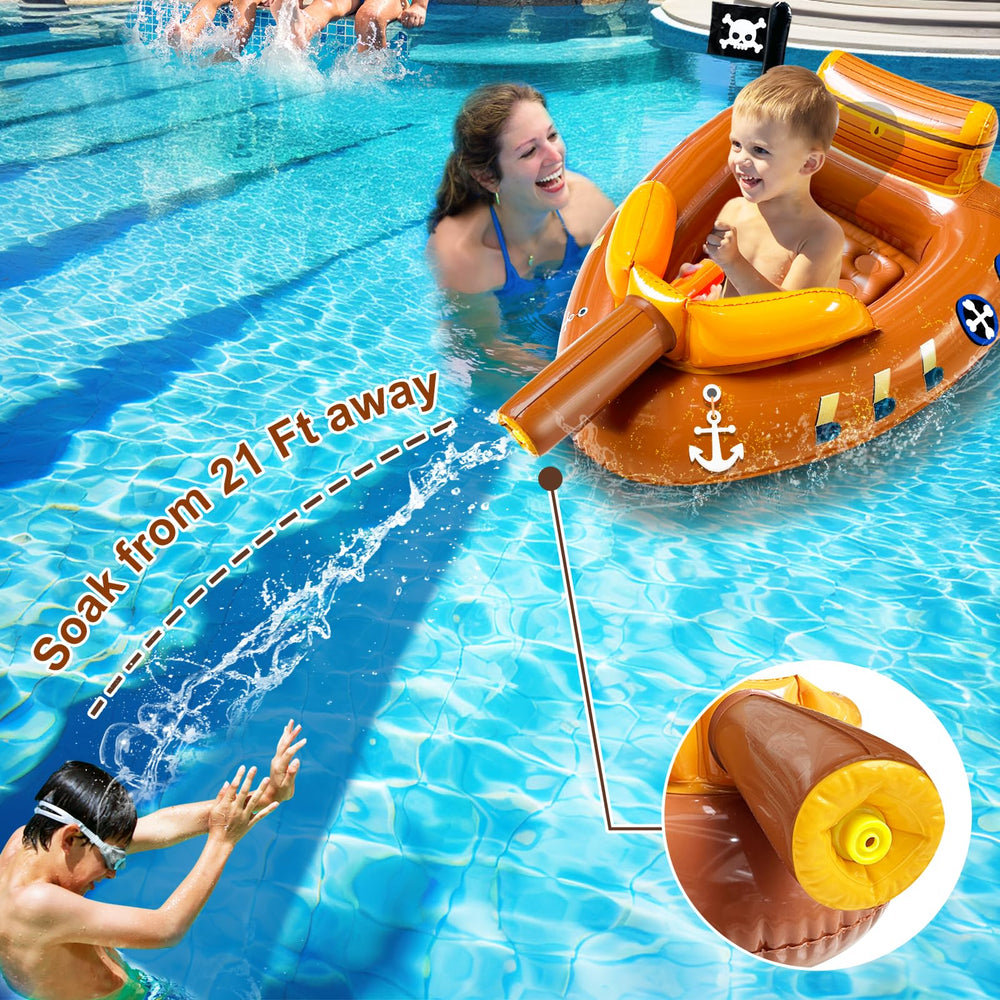 iGeeKid children's pool float 39x25 inch provides stable seating and fun