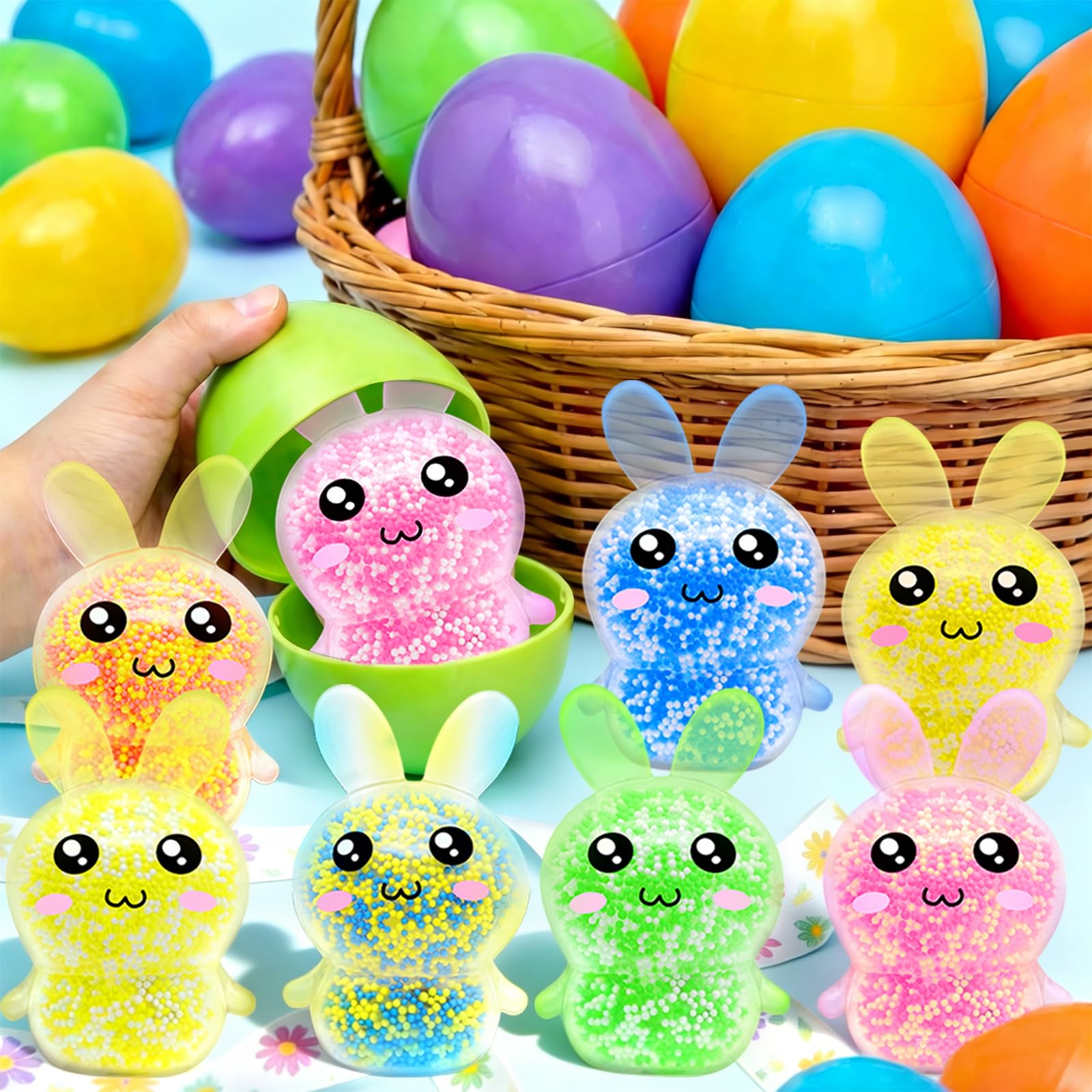 igeekid colorful bunny toys in 12 colors for visual play