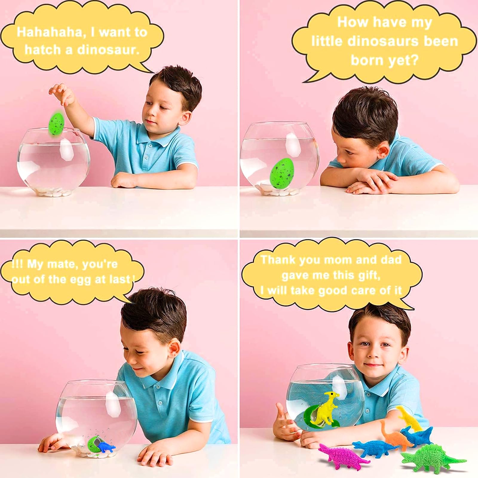 iGeeKid dinosaur eggs as party favors for unique celebrations