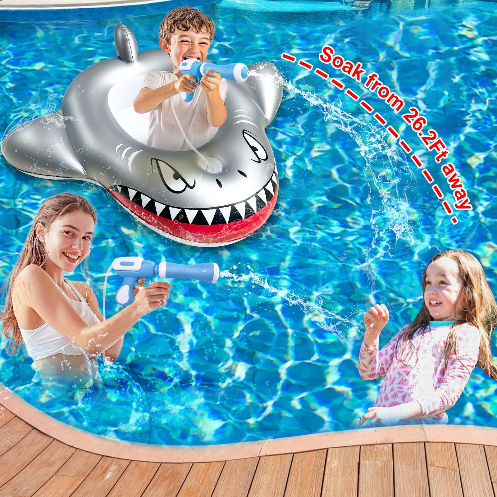iGeeKid dual-lock inflation valve ensures safe, easy setup.