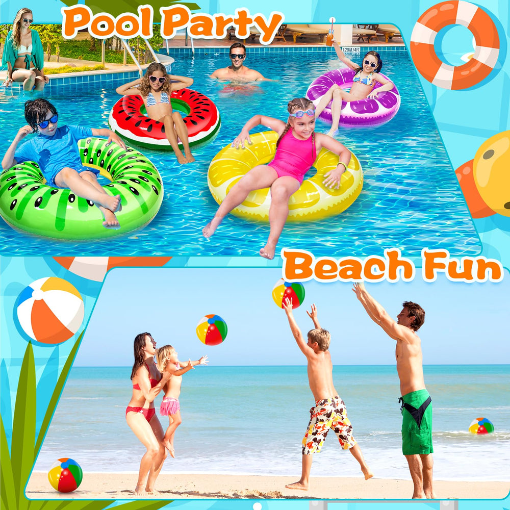 igeekid kiwi pool float, vibrant, child-friendly water play.