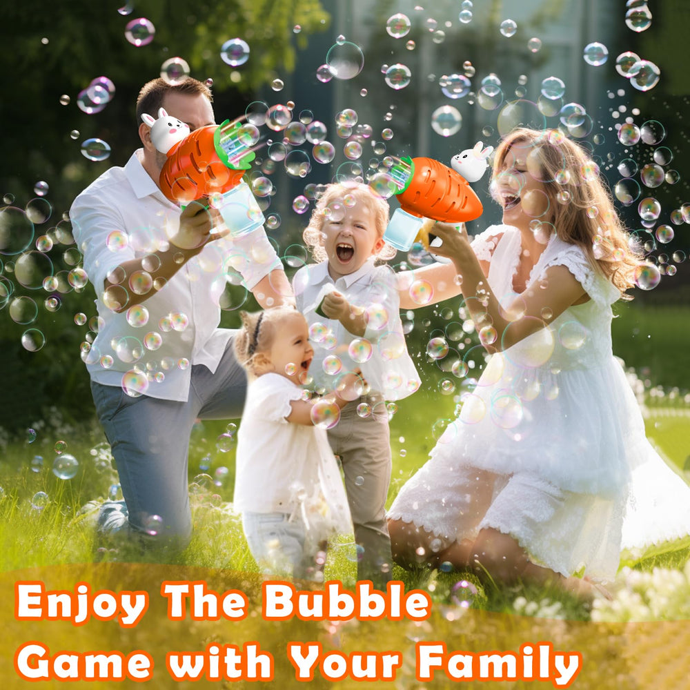 iGeeKid LED Easter bubble gun lights up bubbles for fun