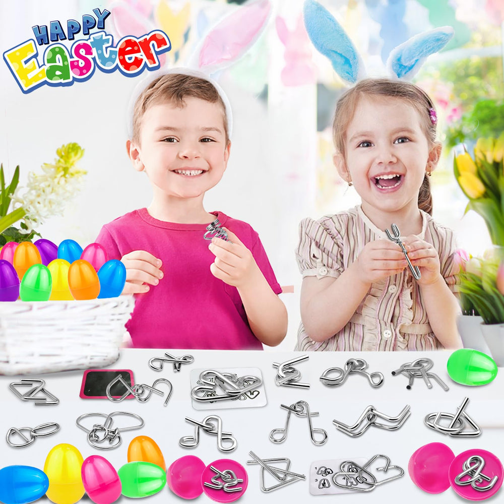 iGeeKid metal brain teaser designs offering varied challenges to spark curiosity