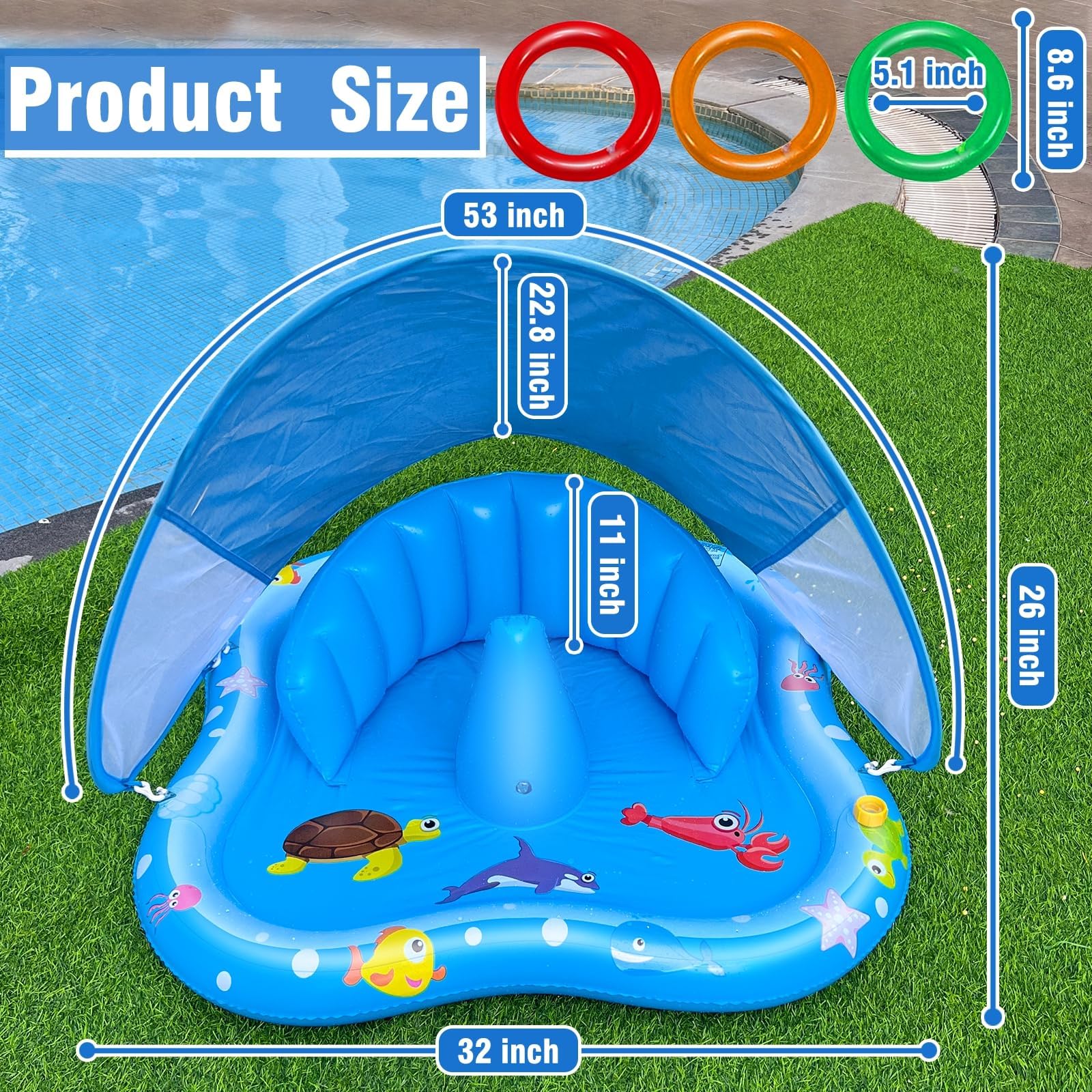 iGeeKid waterproof PVC is non-toxic for worry-free water time
