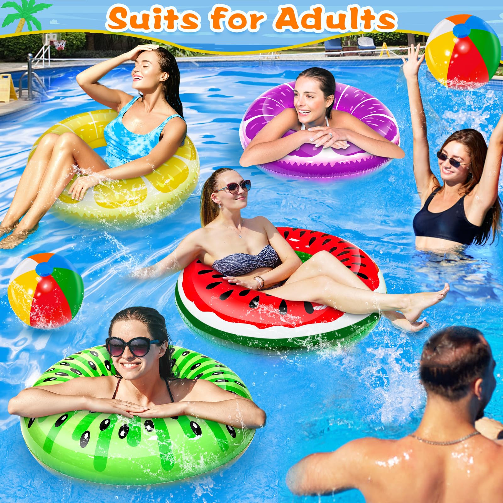 igeekid pineapple pool float, bright summer accessory for family fun.