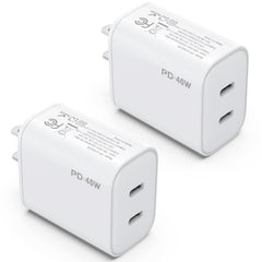 iGENJUN 2Pack 40W USB-C charger front view enables quick dual-device charging.