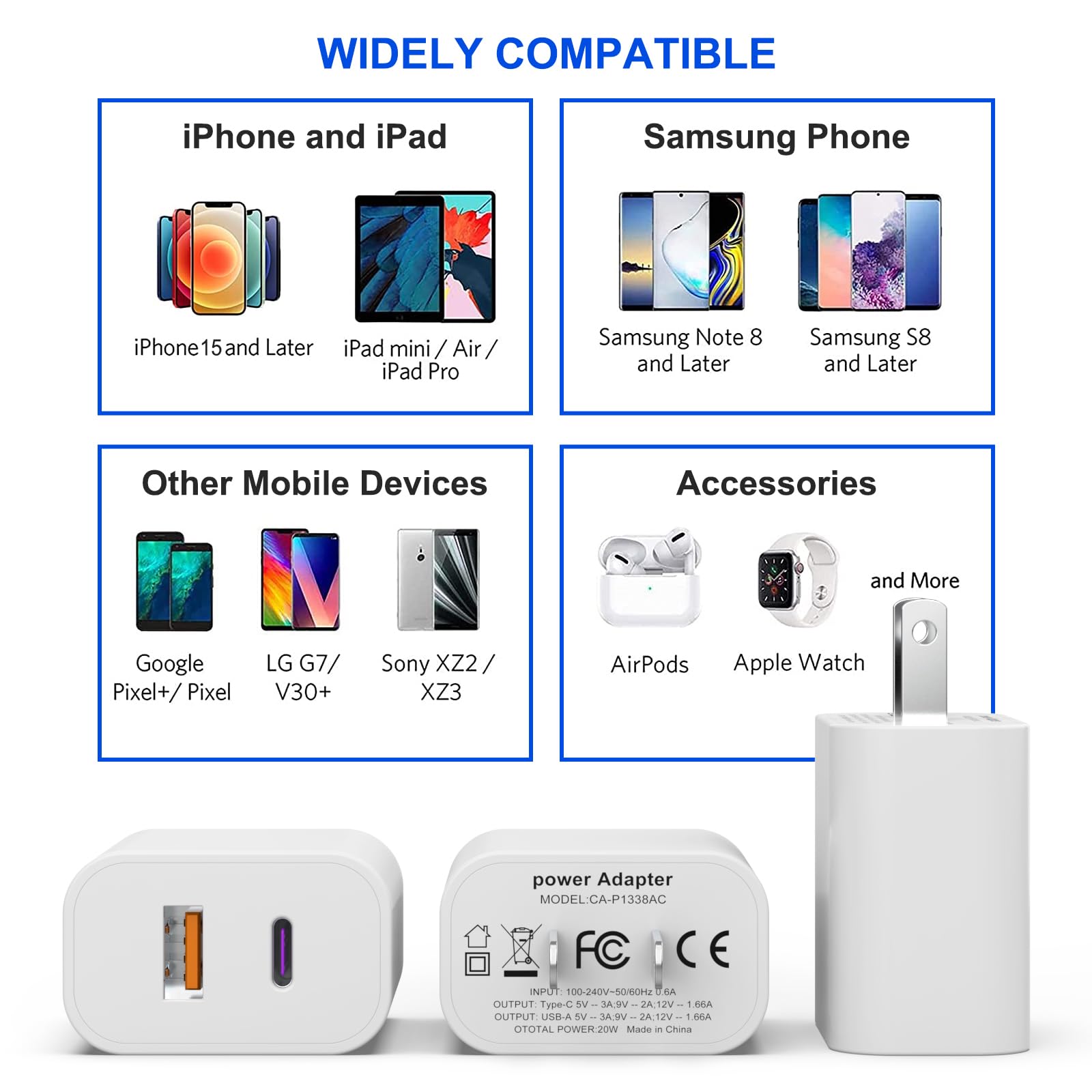iGENJUN universal compatibility chart displaying broad device support