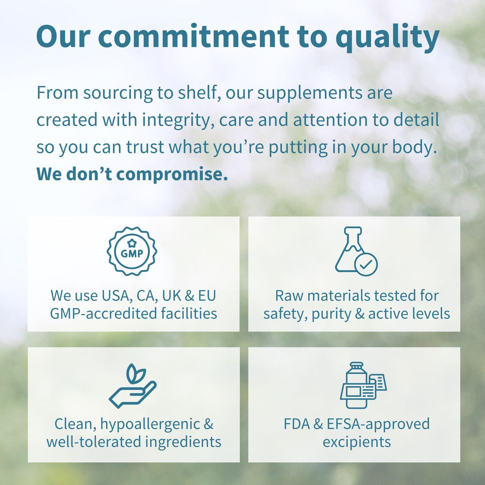 Igennus 60 capsules UK GMP manufacturing highlight quality and traceability.