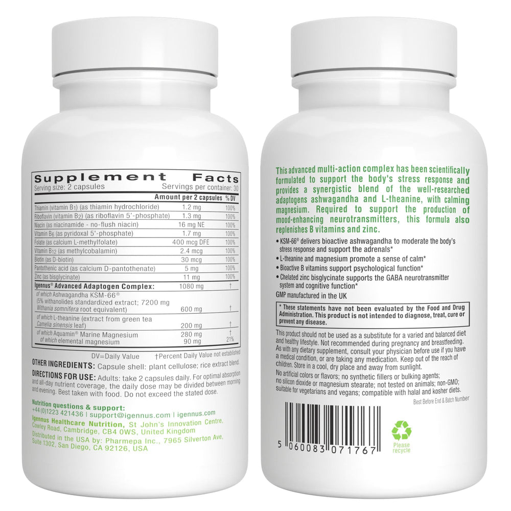 Igennus Clean label claim showing non-GMO and hypoallergenic ingredients