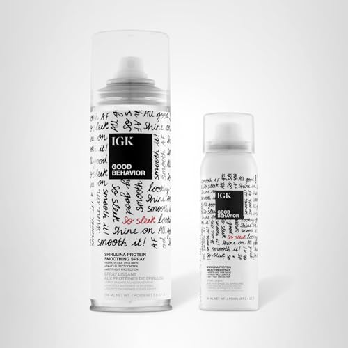 IGK GOOD BEHAVIOR shelf shot invites trial for frizz-free styling.