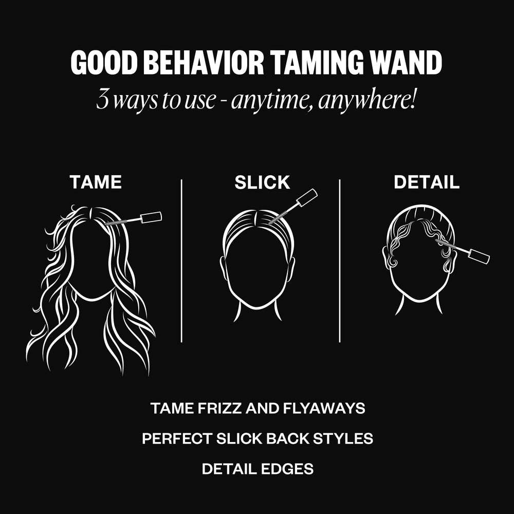 IGK Good Behavior targeted-taming wand tackles stubborn flyaways with precise application.