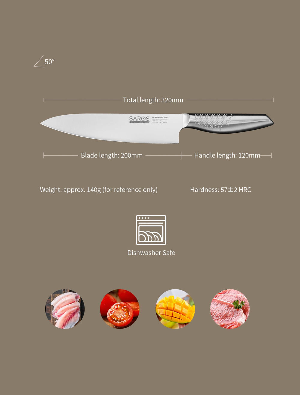 IGNITED CUTLERY professional-grade kitchen tool for home or restaurant use